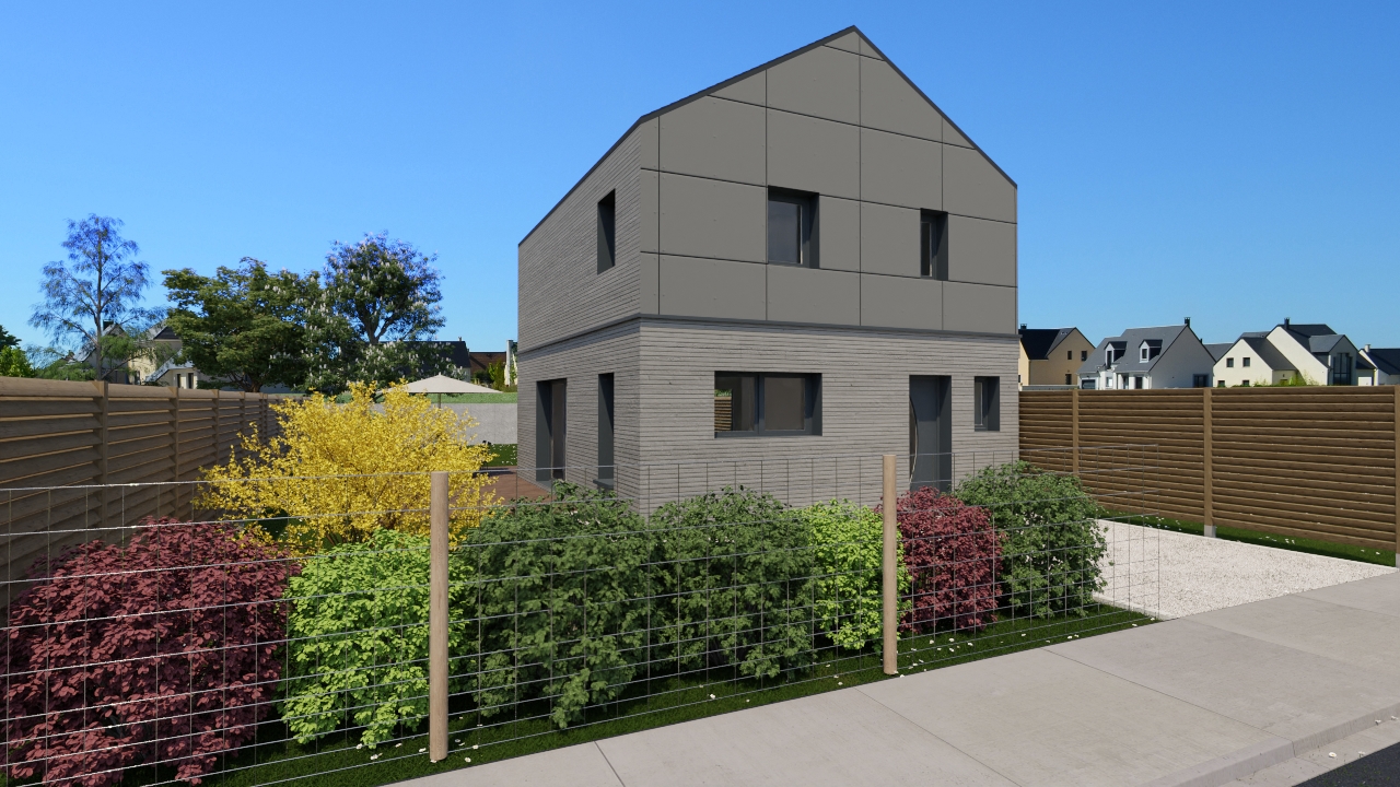 Quartier Certé : Terrain+Maison à ossature bois biosourcée